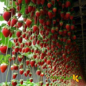 Клубника ампельная Анастасия купить по цене от 370р. в интернет-магазине «Посадика» с доставкой почтой в в Высоковске и по всей России – [изображение №1].